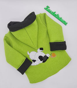 Walklodenjacke HUND mit Schnecke