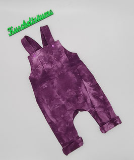 Latzhose BATIK LILA 56 bis 98