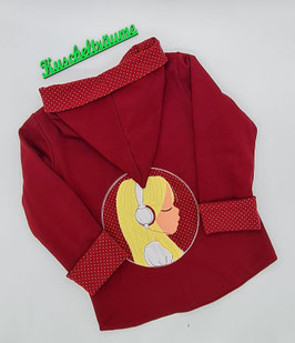 Sweatjacke MÄDCHEN mit Kopfhörer 122/128