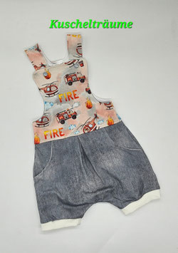 kurze Latzhose FEUERWEHR 74 / 80