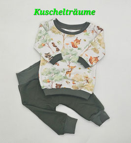 Set WALDTIERE weiß 50 bis 68