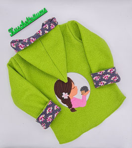 Walklodenjacke MÄDCHEN mit Igel 122/128