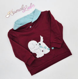 Pullover HUND mit Herzkette