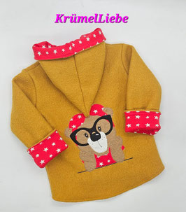 Walklodenjacke TEDDY mit Brille 98/104