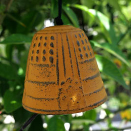 Cloche à suspendre, carillon Iwachu jaune, diamètre de 4,5 cm