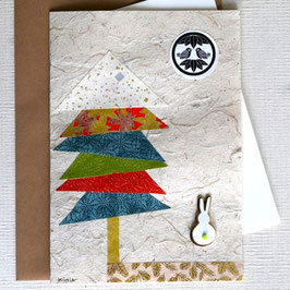 Grande carte double Sapin de Noël n°3