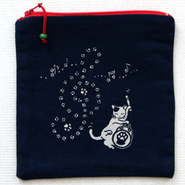 Trousse carrée 2 motifs chats n°3