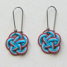 Boucles d'oreilles Mizuhiki n°13