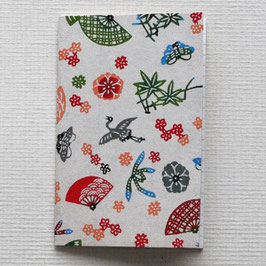 Carnet de poche grues et éventails
