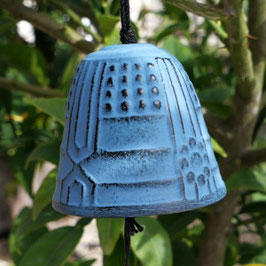 Cloche à suspendre, carillon Iwachu bleu clair, diamètre de 4,5 cm