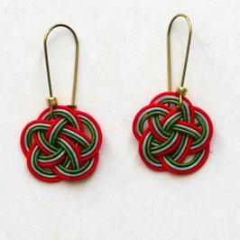 Boucles d'oreilles Mizuhiki n°1