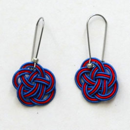 Boucles d'oreilles Mizuhiki n°4