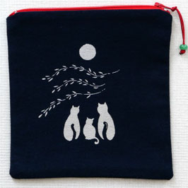 Trousse carrée 2 motifs chats n°5