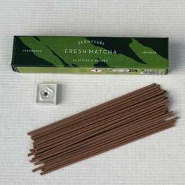 Encens Scentsual Thé vert Matcha avec support