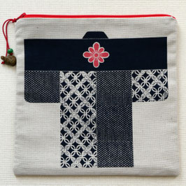 Trousse carrée motifs kimonos n°4
