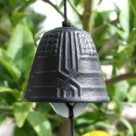 Cloche à suspendre, carillon Iwachu noir, diamètre de 4,5 cm
