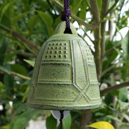 Cloche à suspendre, carillon Iwachu Vert, diamètre de 5,5 cm.