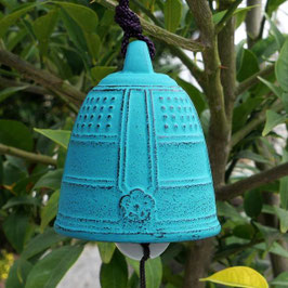 Cloche à suspendre, carillon Iwachu Turquoise, diamètre de 5,5 cm