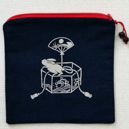 Trousse 2 motifs lapins n°2