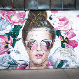 Sonnenbrille mit Dutt
