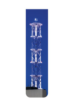 Stadtwerketurm blau weiss