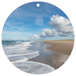 Strand mit Wolken