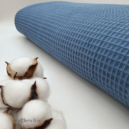 Waffelpiqué Blau[mengenfeld]