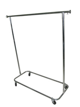 Rack para Ropa Sencillo de tubular de acero Cromado