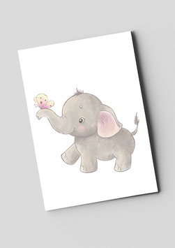 Postkarte "Kleiner Elefant"