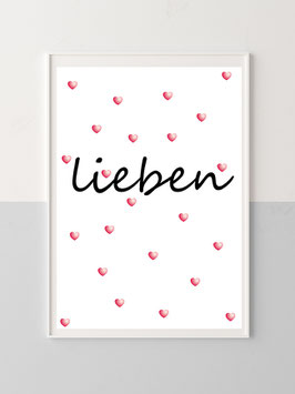 Wandbild "lieben"