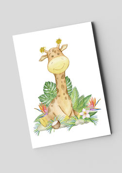 Postkarte "Kleine Giraffe"