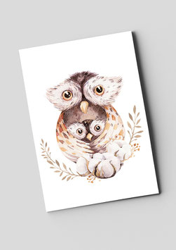 Postkarte "Eulenliebe"