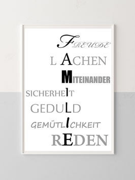 Wandbild "Familie"