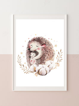 Kinderzimmerbild "Igel"
