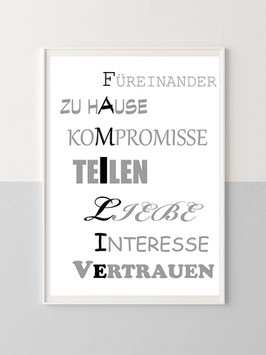 Wandbild "Familie"