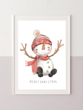 Kinderzimmerbild "Schneemann"