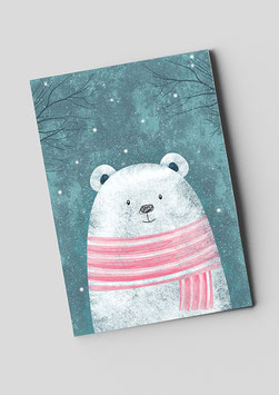 Postkarte "Winterbär"