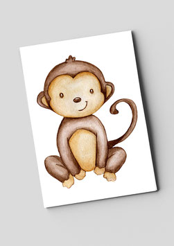 Postkarte "Kleiner Affe"