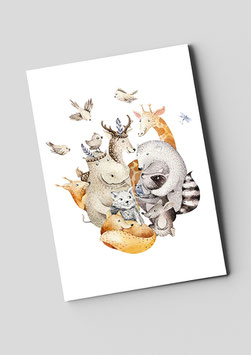 Postkarte "Gute Freunde"