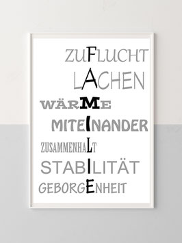 Wandbild "Familie"