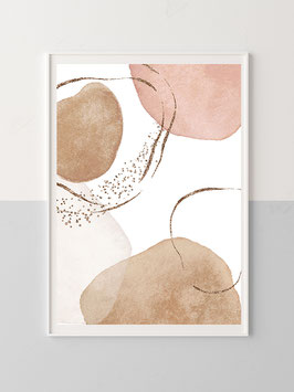 Wandbild "Abstrakt pastell"