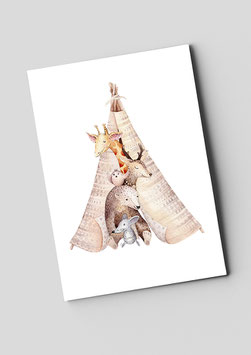 Postkarte "Gute Freunde"