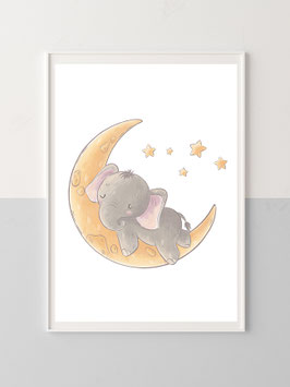 Kinderzimmerbild "Kleiner Elefant"