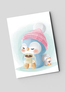 Postkarte "Kleiner Pinguin"