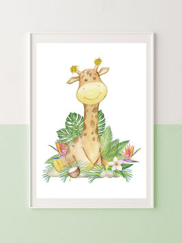 Kinderzimmerbild "Kleine Giraffe"