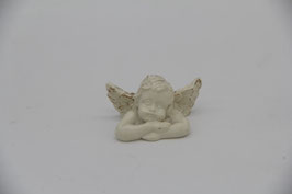 Engel Weihnachtsengel weiß Polyresin beleuchtet Putten Putti