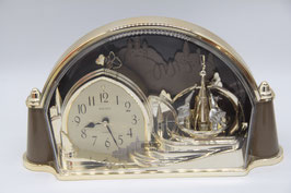 Seiko Uhr Tischuhr Kaminuhr Uhr Drehpendeluhr Musikanten gold silbern
