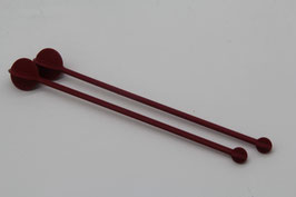 Tupperware 2er Set Rührstäbe Cocktailrührer Quirlstäbe rot Quirlstab Produktname