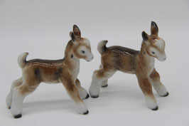 2er Set Porzellanfabrik Schaubach Unterweißbach Porzellanfiguren Ziegen Zicklein