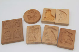 7er Set Keksform Plätzchenform Holz Butterform Model Plätzchen Springerle